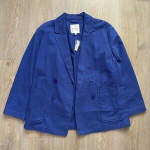 Madewell Crossover Blue Blazer in (Re)generative Chino